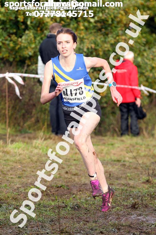 Senior women, National Cross Country Relay Champs., Berry Hill Park, Mansfield.  Photo: David T. Hewitson/Sports for All Pics